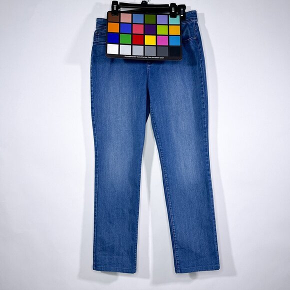 Fabulously Slimming By Chicos Blue Jeans Size Chicos Size 1.5 US Size M 10 - Picture 17 of 17